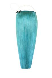 No bleaching, no fading and no expensive trips to the salon. The Halo Baby Blue Hair Extensions