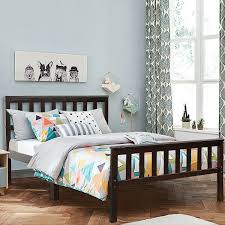 Wood Bed Frame Wood Slats Support Platform Twin Size Beds Bed Frames Beds Accessories Costway