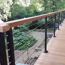 Tension Cable Fencing Images Google Search Vorgarten Modern Moderne Treppengelander Modernes Zaun Design