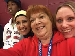More fun at the Staff vs. Students Basketball game today. Did we mention  the staff won 68-66? :) Our thoughts and prayers are with Mr. Jones who  took it in the knee (