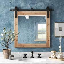 There are also unique bathroom mirrors that come in various designs and shapes. Bathroom Vanity Rustic Mirrors Free Shipping Over 35 Wayfair