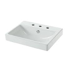 How to install a bathroom vanity. Jacuzzi Anna Farmhouse White Drop In Rectangular Bathroom Sink With Overflow Drain 22 05 In X 16 93 In In The Bathroom Sinks Department At Lowes Com