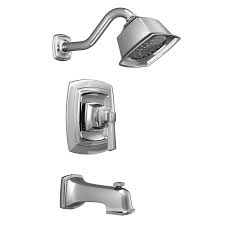 150 00 Moen Boardwalk Chrome 1 Handle Watersense Bathtub And Shower Faucet With Single Function Showerhead Shower Tub Shower Faucet Sets Shower Faucet