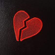 broken heart emoji embroidered patch jacket patch bag sew on etsy in 2021 broken heart emoji broken heart photos broken heart patch