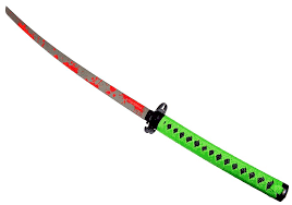 40" Zombie-War Katana Samurai Sword with Zombie Design Sheath New