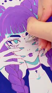 Purple Obsession: Exploring a Simple 3-Color Palette with Markers