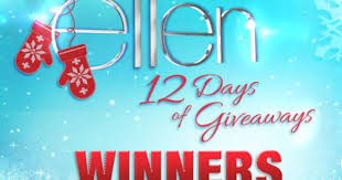 See All The Winners Of Day 1 Of 12 Days Ellentv Com 12 Days Of Christmas Holidays And Events 12 Days