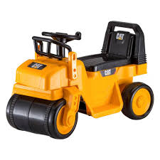 Caterpillar Steamroller Quad In Yellow Yellows Golds Kids Ride On Trax Cat Construction