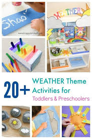 Weather Theme Learning Activities For Toddlers And Preschoolers Toddler Learning Activities Montessori Toddler Activities Weather Activities For Kids