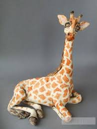 Giraffe Ceramic Animal Sculpture Ceramic Animals Giraffe Animal Sculptures