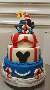 Bizcocho De Mickey Mouse Bebe Mickey Sailor Mickey Cakes Mickey Birthday Cakes Nautical Birthday Cakes
