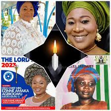 Biography: High Chief Ezinne Amaka Agbiogwu. Chief Ezinne Amaka Agbiogwu  was a trailblazing leader who left an indelible mark