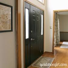 Black Door With Oak Trim Black Interior Doors Interior Door Colors Painted Front Doors