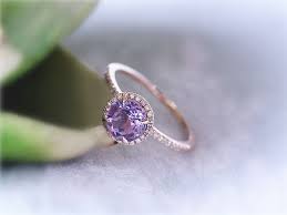 Lavender Amethyst Engagement Ring Wedding Accessories Jewelry Amethyst Ring Engagement 14k Rose Gold Ring