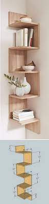 A diy bookshelf can be tailored to any color scheme or decor. 20 Diy Corner Shelves To Beautify Your Awkward Corner 2017