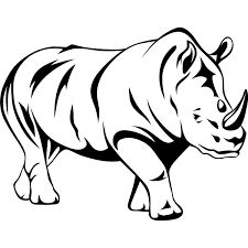 Google Image Result For Http Iconwallstickers Co Uk Media Catalog Product 2 Jpegs Rhinoceros Outline Animals W Animal Outline Animal Sketches Animal Drawings