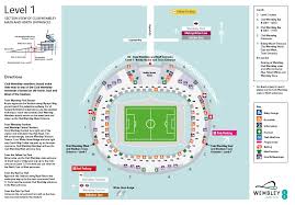 Level 1 Stadium Map All Seats Starting With A Block Number