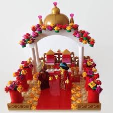Lego Indian Asian Hindhu Mandap Wedding Cake Topper Customised To Order Lego Wedding Cakes Lavender Wedding Cake Wedding Cake Topper Etsy