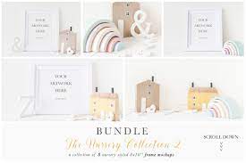 Download Nursery Frame Mockup Bundle 8x10 Inch 480254 Frames Design Bundles