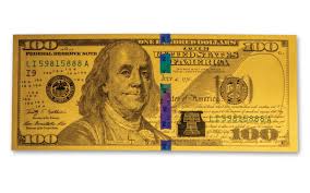 The problem is, today one hundred u.s. 100 Benjamin Franklin 1 Gm 24 Karat Gold Currency Replica Govmint Com