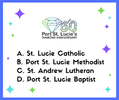 Wishing for a unique insight into a subject matter for your subsequent individual research; If You Ve Been Paying Attention To This Space You Might Already Know The Answer To Trivia Question No 8 What Was The First Church In Port St Lucie East Central Florida