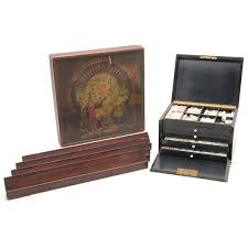 I Just Discovered This Burl Walnut Cased Mahjong Set And Mcloughlin Bros On Liveauctioneers And Wanted To Share It With You Mahjong Set Mahjong Mahjong Tiles