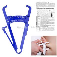 us 1 14 5 off blue accurate body fat loss tester calculator caliper fitness clip fat caliper slim chart skinfold test instrument plicometro in body