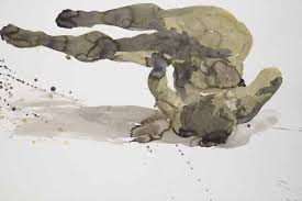 Eric Fischl Tumbling Art Watercolor Expressive Art