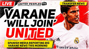 Manchester united have confirmed they have reached an agreement with real madrid to sign defender raphael varane. Varane Will Join Man Utd Transfer Is On Live Man United News Youtube