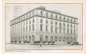 Vintage United States Post Office Shreveport La Louisiana Post Card Postcard Postcard United States Shreveport