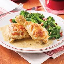 Cuisses De Poulet Gratinees A La Moutarde Food Recipes Chicken Recipes