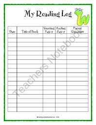 Daily Reading Log Is Used For Students To Chart Their Daily