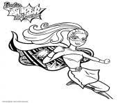 Une licorne 🦄 est une créature imaginaire, mythique et généralement blanc comme un cheval représenté généralement avec une seule corne souvent en spirale poussant de l'avant de la tête. Coloriage Barbie Dessin Barbie Sur Coloriage Info