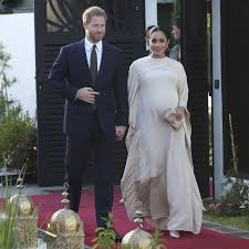 Meghan markle changed into a stella mccartney dress for the evening reception celebrating her marriage to prince harry, hosted by prince charles. Meghan Markle Stuns In A Bespoke Dior Gown At Evening Reception In Morocco