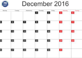 December 2016 Calendar Template Archives Free Printable Calendar 2016 2017 Calendar Holidays Excel Calendar Holiday Calendar Printable Calendar Template
