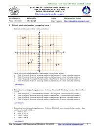 Check spelling or type a new query. Download Soal Matematika Kelas 8 Smp Koordinat Cartesius Scribd
