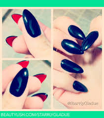 Louboutin Nails Starrly G S Starrlygladue Photo Beautylish Red bottom nails red nails hair and nails red black nails stelleto nails black glitter stiletto nail art coffin nails short stiletto nails.