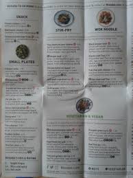 I loved the drunken noodles. Menu Picture Of Busaba Soho London Tripadvisor