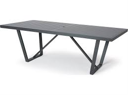 Mallin Formosa 5000 Series Aluminum 84 W X 42 D Rectangular Dining Table With Umbrella Hole 5 284u In 2020 Rectangular Dining Table Dining Table Aluminum Table