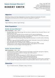 Post on job boards for free. Senior Account Director Resume Samples Qwikresume