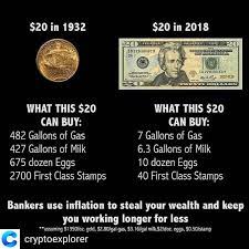 Reposted From Cryptoexplorer What Can You Buy With 20 In 2050 Inflation Dollar Foodstamps Daily News Updates Joi Bitcoin Cryptocurrency Investing