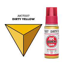AK-Interactive: Quick Gen Acrylic Contrast - Dirty Yellow 18 ml