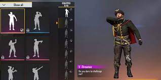 Garena free fire has to offer a lot of different emotes and skins as well as other options to enrich the game and make it more fun. How To Get Free Threaten Emote In Free Fire Rampage Event Peak Day Reward Mobile Mode Gaming