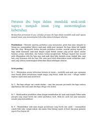 Penyelesaian terbaik untuk permasalahan ini adalah dengan mendapatkan nasihat dan bimbingan dari individu di sekeliling yang dapat sentiasa. Peranan Ibu Bapa Melahirkan Anak Yang Cemerlang Anda Ibu Bapa Cemerlang Read Peranan Ibu Bapa Dalam Mengurangkan Gejala Sosial From The Story Contoh Karangan Bm By Christabeljuman With 9 384 Reads Dalam
