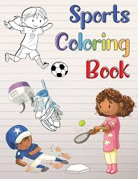 There are tons of great resources for free printable color pages online. Sports Coloring Book For Boys And Girls Ages 4 8 Hockey Baseball Soccer And Tennis Press Monkey Smile 9781708919115 Amazon Com Books