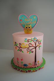 Happi Tree Baby Shower Based On The Nursery Theme Happi Tree Double Barrel Cake 8 High With Smbc Decorations A Barrel Cake Double Barrel Cake Baby Shower Cakes