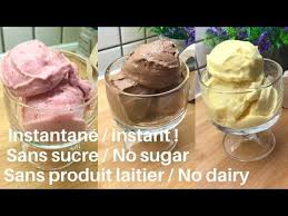 Glace Instantanee En 2min Sans Sucre Sans Produit Laitier Instant Ice Cream No Sugar No Dairy Recettes De Cuisine Recette Sans Lait De Vache Recette Glace