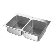 Langudden Evier A 2 Bacs Acier Inox 29 1 2x20 5 8 75x53 Cm Eviers En Acier Inoxydable Evier Ikea
