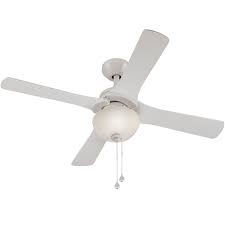 Like harbor breeze, many hampton bay ceiling fans also use candelabra bulbs in their light kits. Shop Harbor Breeze Aero 42 In White Downrod Or Close Mount Indoor Ceiling Fan With Light Kit 4 Blade At Ceiling Fan With Light Ceiling Fan White Ceiling Fan