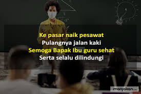 Saya juga mengucapkan selamat hari raya aidilfitri. 25 Contoh Pantun Hari Guru Sangat Berkesan Dan Penuh Makna